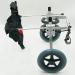 Adjustable Dog Wheelchair Two Wheels Pet Cart Animal Rehabilitation Cart for Handicapped Hind Legs Pet Exercise Wheels Lightweight Easy Assemble Small