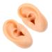 Healifty 4 Pcs Ear Model Silicone Earrings Ear Piercing Jewelry Jewel Earrings Soft Ear Models Ear Model for Piercing Headset Simulation Ear Samples Simulation Human Ear Models Human Body 5.66X4.88X5CMx2pcs Assorted Colorx2pcs