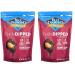 Blue Diamond Almonds Double Dark Chocolate Thin Dipped Snack Nuts 4 oz (Pack of 2) 
