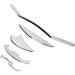 Verdant Touch Stainless Steel Gua Sha Massage Tool Set - 5 Pieces for Muscle Pain Relief & Body Wellness - Buy Online on GoSupps.com