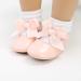 Sonsage Infant Baby Girls Bowknot Mary Jane Soft Anti-Slip Princess Flats - Pink (0-6 Months) - Buy Online on GoSupps.com
