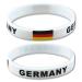 EROSPA Fan Bracelet Football Germany (Germany) - World Cup Bundesliga - Women Men Unisex - Silicone - white/black