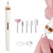 ThreeH Electric Nail File Portable Nail Drill for Acrylic Gel Nails Manicure Pedicure Nail Set Polishing Shape Tools Salon Home Use White