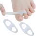 Buy Silicone Toe Spacers - Comfortable Orthopedic Foot Separators for Overlapping & Hammer Toes - White - Buy Online on GoSupps.com