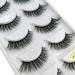 Buy 5 Pairs Long 3D False Eyelashes Natural Look - G806 Black Eyelash Extensions for Glamorous Makeup | International Shipping Available - Buy Online on GoSupps.com