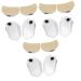 FOMIYES 6 Pairs After Corrective Pad Practical Insoles Heel Lift Inserts Shoe Pads Heel Correction Insole Half Heel Insoles