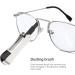 Premium Eye Glasses Cleaner Kit | Portable Microfiber Tool & Travel Brush | Eco-Friendly Repair Screwdrivers in Silver & Black - Buy Online on GoSupps.com