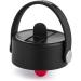 Hydro flask - straw lid for the size opening - leakage -proof - lid with honeycomb insulation -BPA & pollutant -free - dishwasher -proof - Black Straw Cap Black