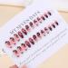 24Pcs/Set Press On Nails European and American Style Mid Length Nail Art False Nails Acrylic Fake Nails Full Cover Nails Tips Artificial Finger Manicure Press on nails for Women and Girls - Buy Online on GoSupps.com
