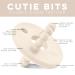 Ryan and Rose Cutie Bit Teether - Ivory | Top-Quality Teething Relief - Buy Online on GoSupps.com