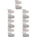 Housoutil 7 Pairs Wax Warm Foot Cover Paraffin Wax Bath Liner Paraffin Wax Gloves and Booties Hot Wax Foot Wax Bath Booties Paraffin Wax Foot Liners Paraffin Bath Sock Spa Cotton 28X20X0.9CMx7pcs Greyx7pcs