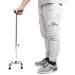 Walking Stick for Elderly Stainless Steel Crutches Level 9 Height Adjustable with 4 feet Support Retractable Walker for Elderly Interesting - Buy Online on GoSupps.com