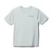Columbia Boys' Terminal Tackle PFG Fish Flag Short Sleeve Cool Green/Deep Marine Gradient X-Large
