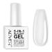 HUALIJIA 5 in 1 Nail Builder Gel Builder Gel and Base Gel Strengthener Gel Clear Builder Gel Color in a Bottle 15ml Hard Gel Builder Extension Nail Without Builder Gel Nail Forms