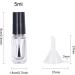 24PCs 5ml Empty Transparent Glass Nail Polish Bottles with Brushes & 5PCs Funnel - Perfect for DIY Nail Art | Benecreat - Buy Online on GoSupps.com