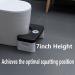 Folding Toilet Stool with Fragrance Position | Foldable Poop Stool for Bathroom | Sitting Posture Foot Stool - Black - Buy Online on GoSupps.com