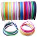 Candygirl HeadBands for Girls DIY Satin Covered Girls Headbands 1cm Width Craft Headbands for Daily and Party(26pcs Per Pack Each Color 1pcs) Assorted 26 colors