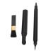 Waterproof Beard Shaping Pen 3 Pack Double Head 4 Tips Beard Pencil Filler for Mustache Easy to Color Long Lasting (BLACK)