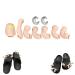 Gamira funny toe shoe charm set Cute chicken clog sandal decoration supporters for men and women party gifts one size a
