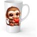 White Ceramic Baby Monkey Mug - Large 483 ml Perfect for Hot Chocolate or Milk Fun and Easy to Use - Buy Online on GoSupps.com