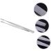 SOESFOUFU Tweezers Lash Fine Tweezer Tongs Beauty Tools Nipper Specialty Tools Collector Tools Tweezer for Stamp Safe Material Tweezer Collecting Coins Stainless Steel Make up Straight Head 11CM Silver - Buy Online on GoSupps.com