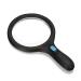 Magnifying Glass Led Magnifier 1.8X 5X Illuminated Magnifier Handheld with 12 Led Lights Reading Magnifying Glass Double Glass Lens for Seniors Read Coins Stamps Map