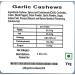 Jaiccha Ghasitaram Rakhi Gifts for Brothers Rakhi Dryfruits - Pack of 2 Garlic Pudina Cashews Pouches Small 200 GMS with 2 Rudraksh rakhis - Buy Online on GoSupps.com