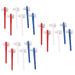 Gatuida 18 pieces double -headed artificial toothbrush artificial teeth prosthesis toothbrush mouth prosthesis brush stranges hand tools artificial teeth travel