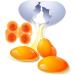 Angoily 6 Pcs Outdoor Egg Container Eggs Egg Holder Fridge Containers Portable Egg Case Refrigerator Mustard - Buy Online on GoSupps.com