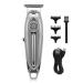 Hair Clippers Full Metal Professional Hair Clipper For Men Beard Trimmer Hair Trimmer Hair Clipper(Silver)