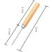 5-Piece Wooden Handle Scratch Awl & Pin Punching Set for Leather Stitching - DIY Handmade Leather Tool Kit - Buy Online on GoSupps.com