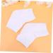 2 Pairs Heel Sleeves Protectors Gel Heel Sleeves Anti Cracked feet Men and Women White Sock - Buy Online on GoSupps.com
