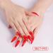 Dajidafu 1 Set False Nails Long Press Nail Tips Full Cover Artificial Fingernails Nail Art Simple Style for Women Girls Beginners SM17P63 Red - Buy Online on GoSupps.com