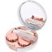 Portable Contact Lens Container with Mirror - Travel-Friendly Soaking Case & Eye Care Kit in Pink | Marble Design - Buy Online on GoSupps.com