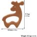 Wendysun 10pcs Cartoon Wood Teether: Natural Deer Shape Baby Teething Toy - Buy Online on GoSupps.com