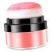 Didiseaon Oil Control Cushion Blush Foundation Loose Powder Blush for Black Women Natural Blush Loose Powder Blush with Puff Mineral Makeup Powder Blush for Cheeks Makeup Cushion