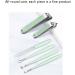 Nail Clippers Kit Manicure Set with Non Slip Handle Super Sharp Curved Grooming Tool for Men Women Travel Home (Color : Green B) - Buy Online on GoSupps.com
