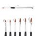 WOKOTO 6pcs Silver Metal Handle Nail Art Builder Brushes - 3D Pattern Design, Crystal Carve Brush - Detachable Set - Buy Online on GoSupps.com