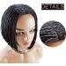 Braided Wigs for Women | Short Bob Synthetic Hair Wig - No Lace Front - 10 Inch Natural Black - Buy Online on GoSupps.com