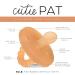 Ryan & Rose Cutie PAT Pacifier Teether - Slant Clear Rubber | Best Teething Solution - Buy Online on GoSupps.com