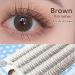 Shop Handmade 3D Layer Effect Artificial Eyelashes - Individual A-shaped 8/9/12/19mm Brown-Fish | International Shipping - Buy Online on GoSupps.com