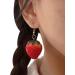 Delicate Resin Strawberry Earrings Simulation Fruit Earwears for Any Occasion 1 - Buy Online on GoSupps.com