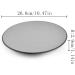 Dishes Plates Frosted Disc Household Kitchen Restaurant Flat Plate Dinner Plate Dessert Plate Grey Simple Flat Plate Hotel Restaurant Commercial Disc Home Dining Plate (Size : 005) - Buy Online on GoSupps.com