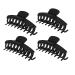 Chic & Sleek Hair Claw Clips for Women  Strong Hold Hair Clip for Thick Hair  4 Inch Non-Slip Fashion Colorful Hair Styling for Girls (1. Black)