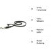 Copcopet Black Dog Leash - Premium Cowhide Soft Drag Line with Chroma Carabiner | Braided Leather Dog Accessories Made in Germany (1m x 8mm) - Buy Online on GoSupps.com