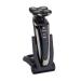 Electric Shaver 5D Rotary Razor with Pop-up Trimmer LED Display Mens Bald Head Shavers Electric Cordless Rechargeable Mens Shavers Electric Wet and Dry IPX7 Waterproof (Silver)