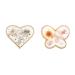 haotingting 2Pcs Golden Edge Resin Nail Art Palettes Nail Art Painting Mixed Color Palette Nail Holder Display Gold Edge Nail Gel Color Makeup Display Board