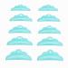 Libeauty Eyelash Lift Pads Lash lift shield Pads Eyelash Perming Curler 5 Size Lash Lift Pads Makeup Utensil Reusable Lash Lifting Shield Pads Supplies Silicone pads (Green)