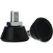 BIBHINN 2 Pack Adjustable Roller Skate Toe Stops 82A PU Short Stem Brake Block - Black - Buy Online on GoSupps.com