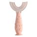 SEEDNUR U-Shaped Toothbrush Kids Food Grade Silicone Children Manual Toothbrush for Kids Age 2-6 360  Oral Teeth Cleaning(Pink)